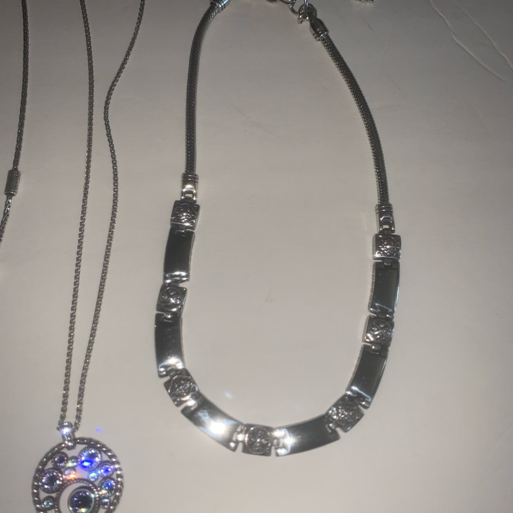 Lot of 4 Brighton adjustable necklaces heart chunky - Picture 3 of 5